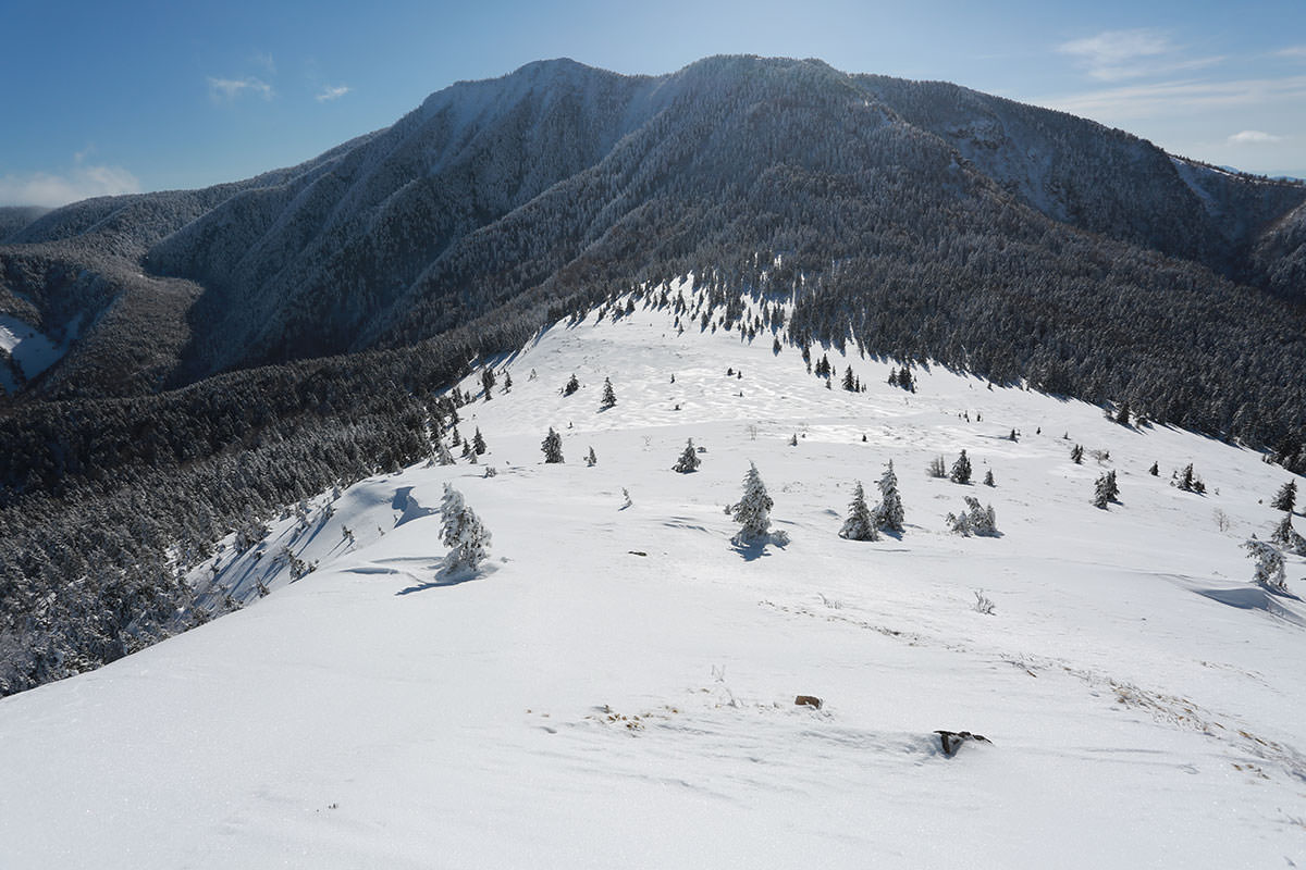 冬季の四阿山