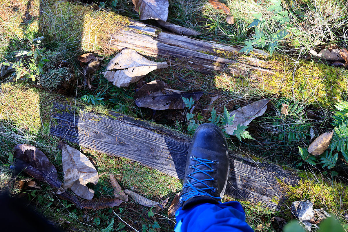 雨乞岳登山 滑るじゃないか！？