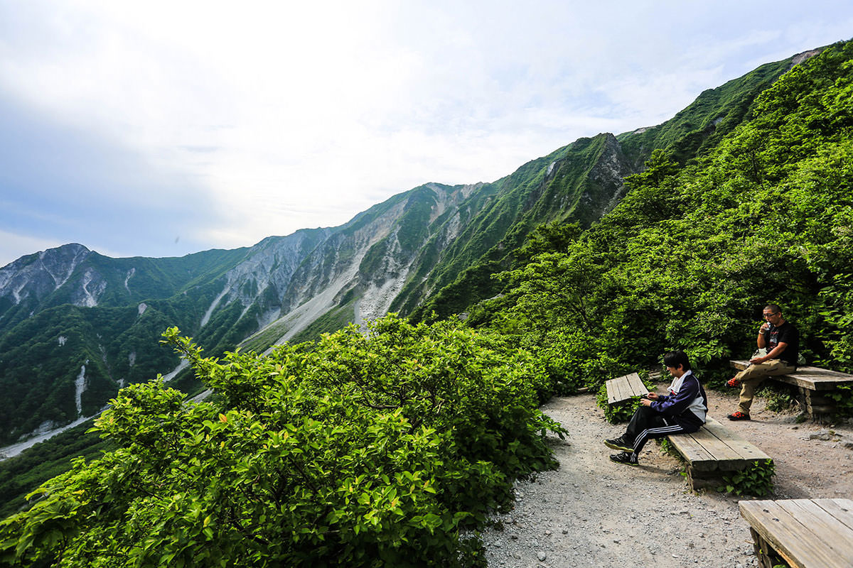 鳥取の名峰 大山 6月 夏山登山道を登る初心者向けルート 登山百景