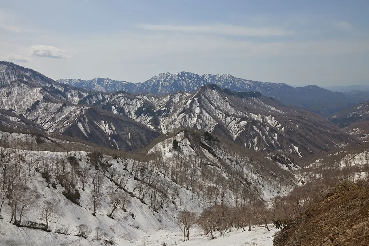 堂津岳登山 戸隠連峰を何度も見る