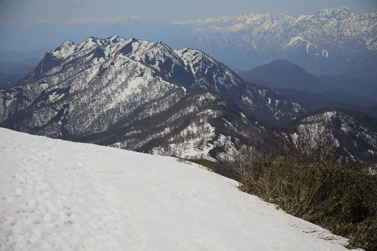 堂津岳登山 登ってきた方向へ下りる
