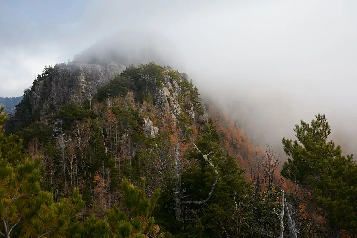五郎山登山 山頂も曇ってる
