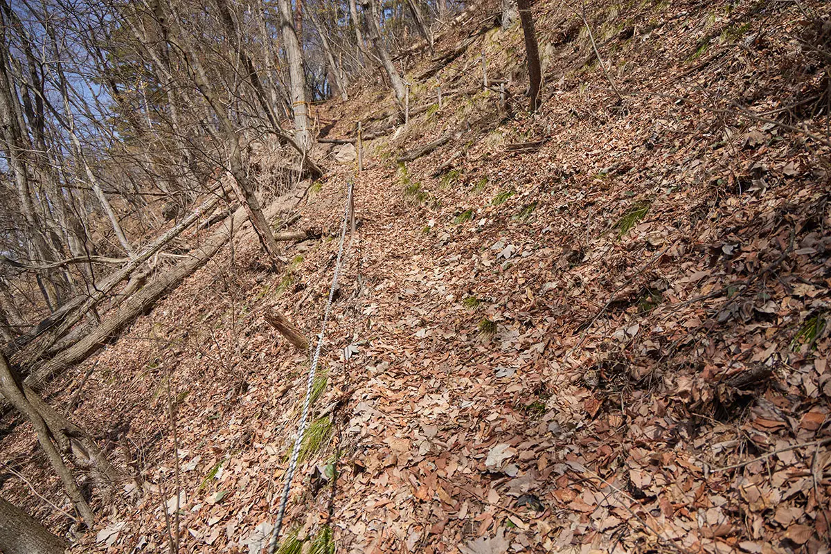 箱山登山 尾根が近づいてきた