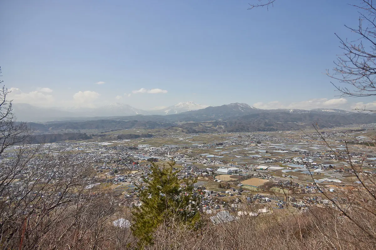 箱山登山 北西側の眺望が得られる