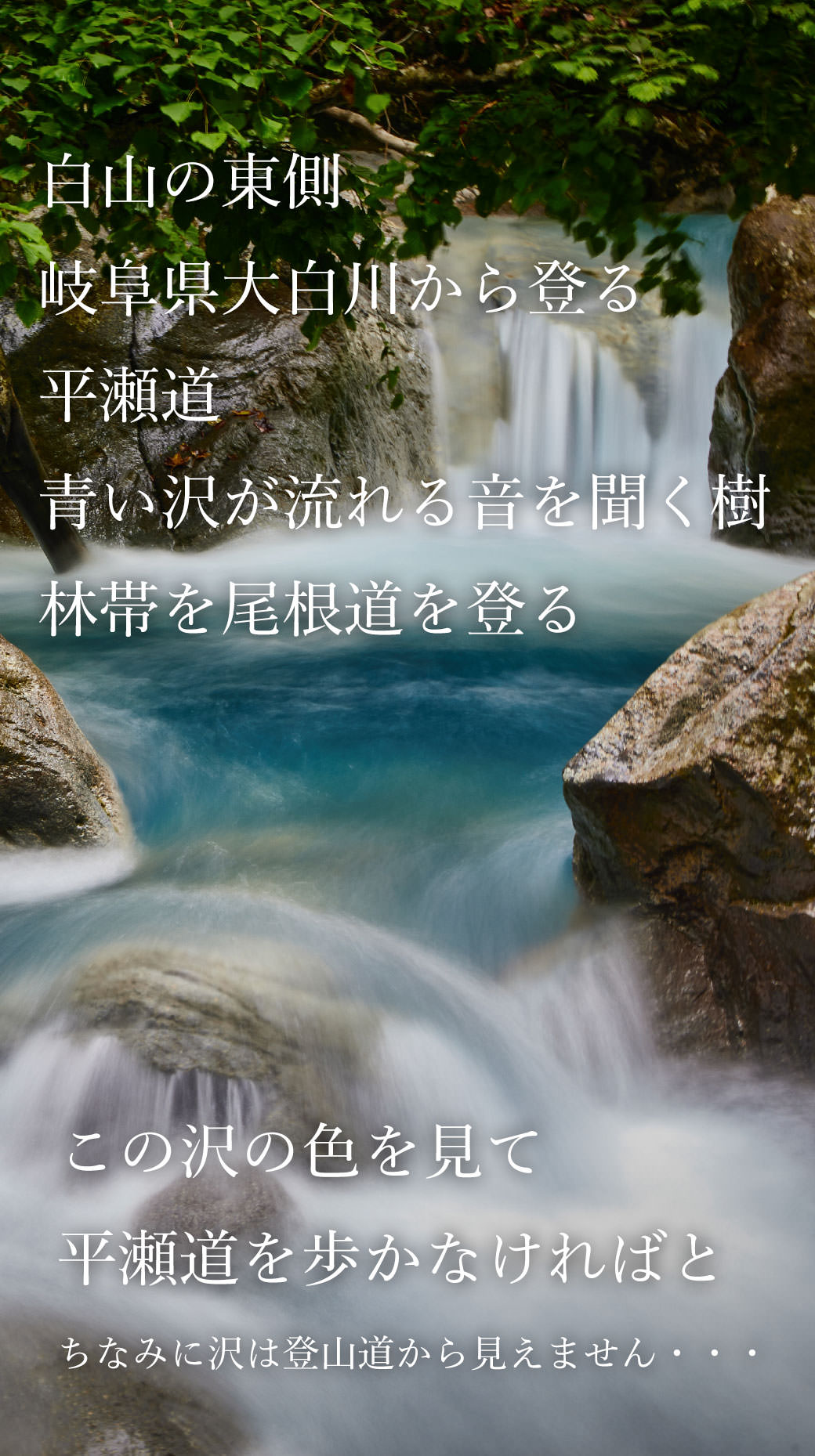 白山 平瀬道