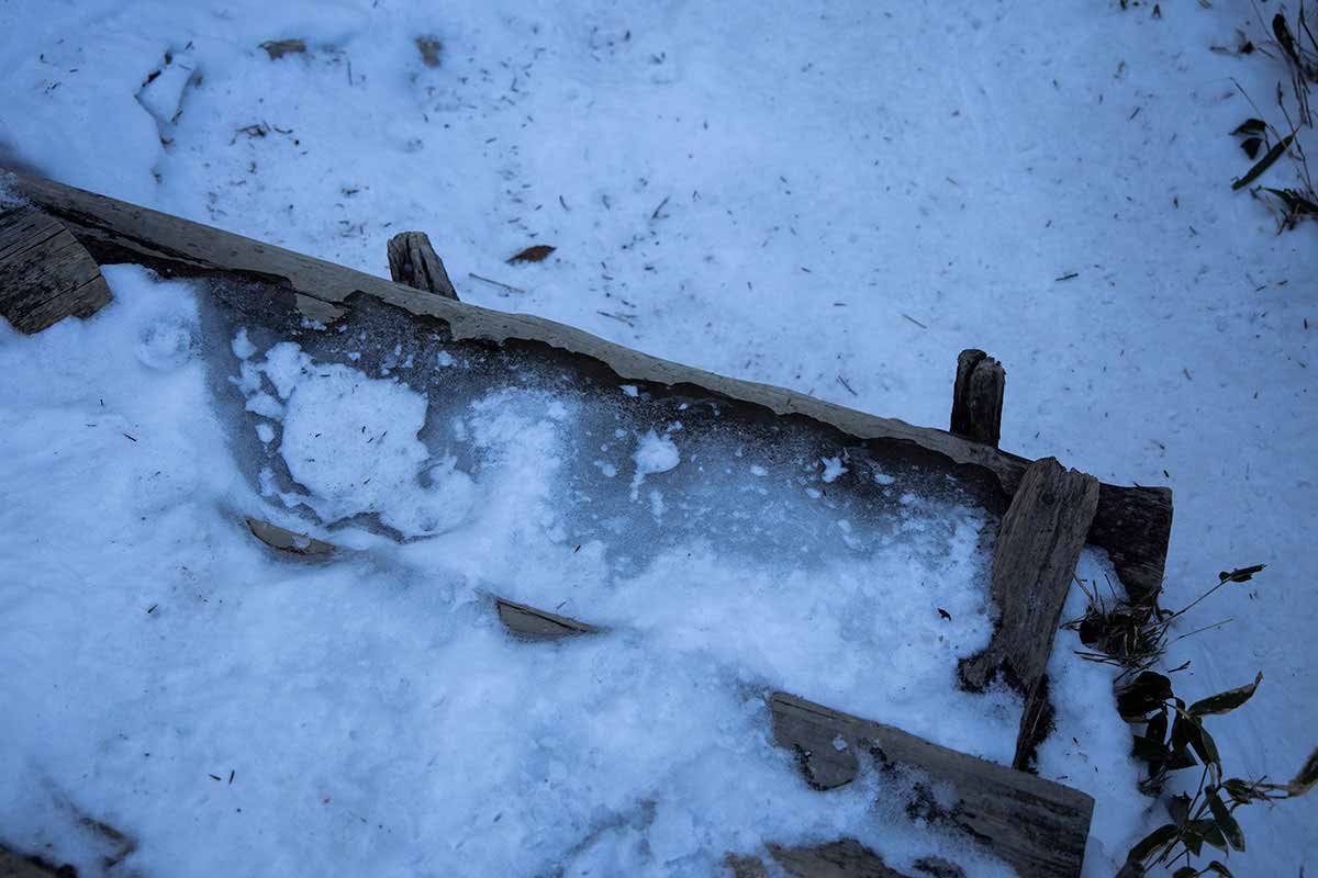 石鎚山登山 こういうところが滑るよね