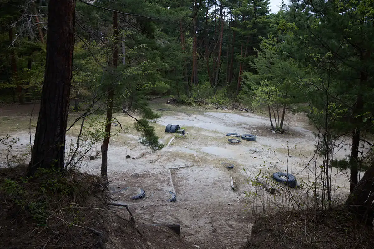地附山登山 モトクロス練習場