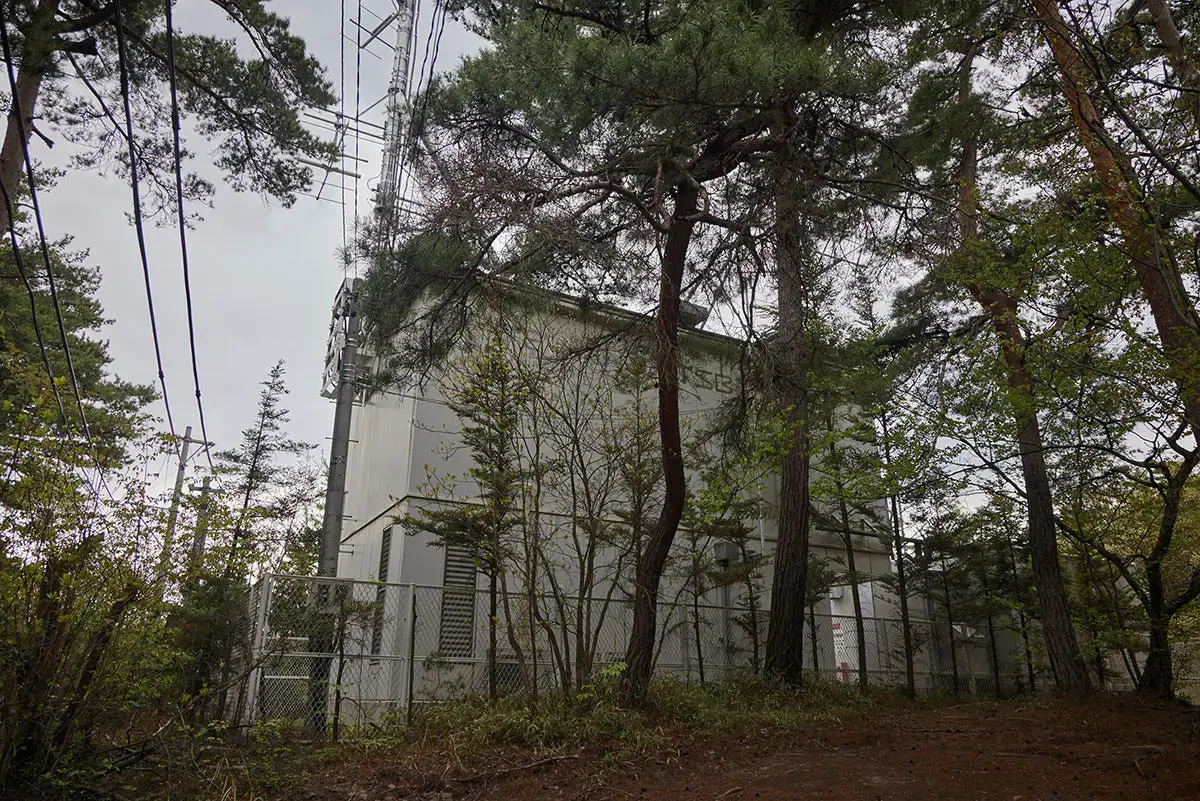地附山登山 地元テレビ局のアンテナ