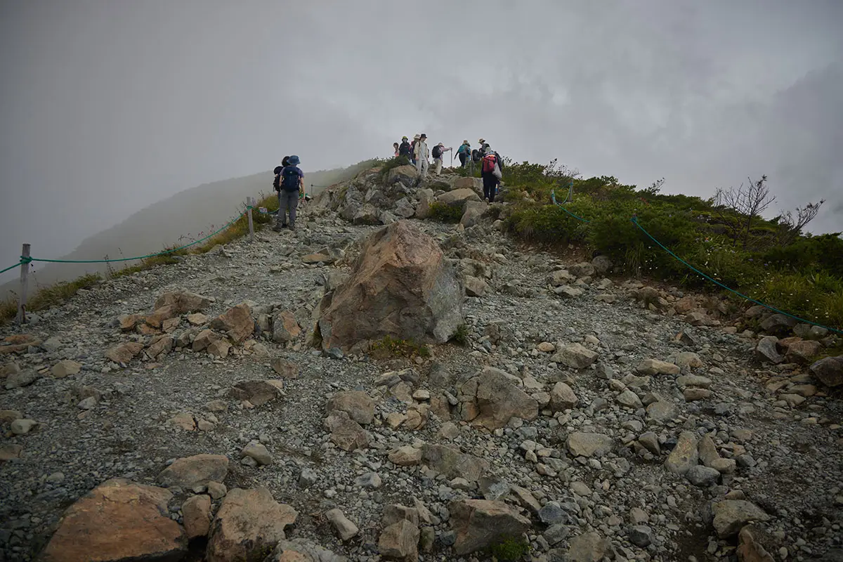 唐松岳登山 八方尾根を登る