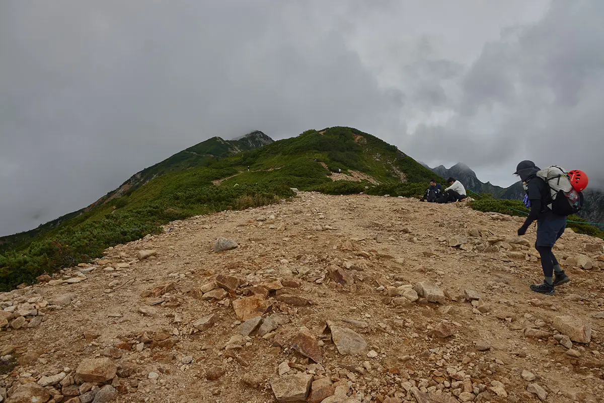唐松岳登山 山頂は見えないけれど近い