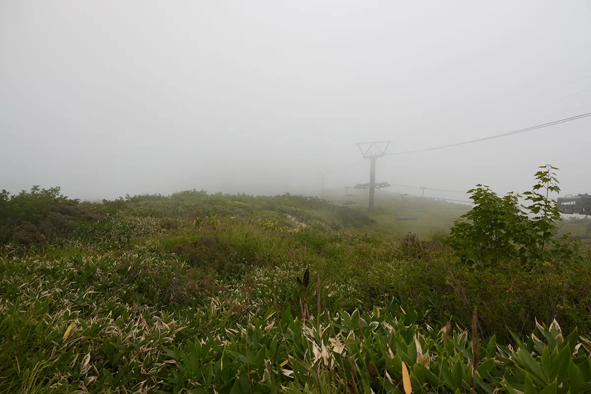 唐松岳登山 相変わらずの白さ