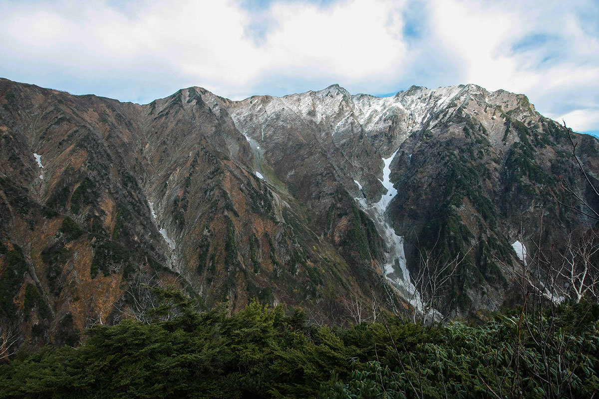 鹿島槍ヶ岳登山 鹿島槍ヶ岳がよく見えるようになった