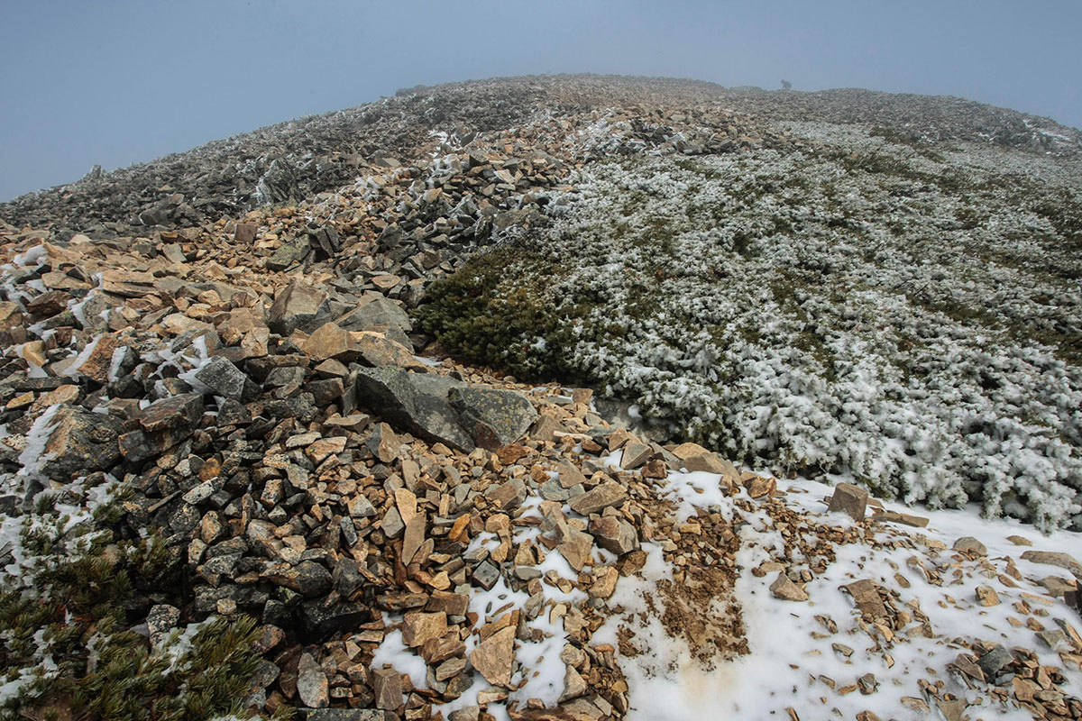 鹿島槍ヶ岳登山 最後の登り坂