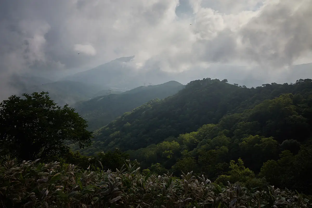 霧ヶ峰登山 霧ヶ峰-雲だらけで何も見えない