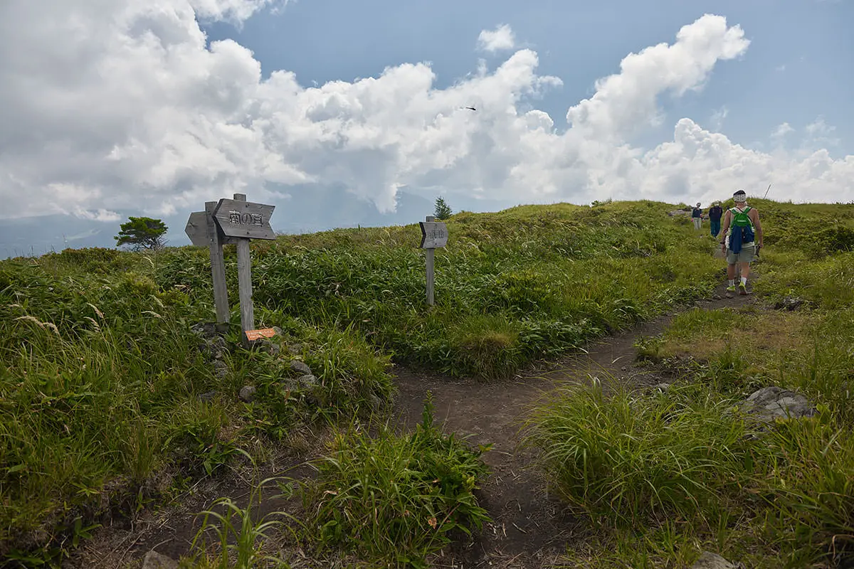 霧ヶ峰登山 霧ヶ峰-殿城山との分岐