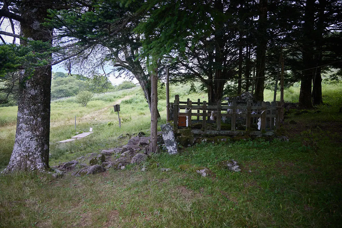 霧ヶ峰登山 霧ヶ峰-旧御射山神社