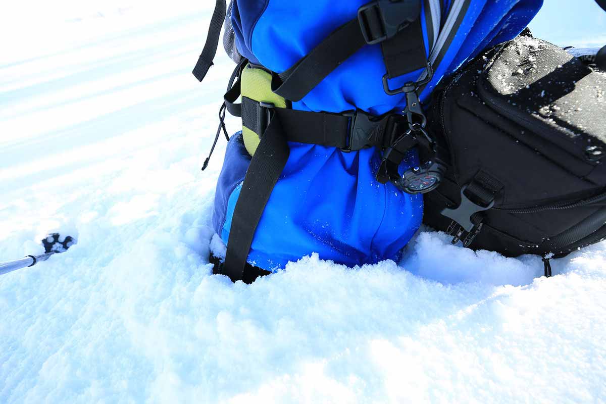 根子岳登山 埋まった