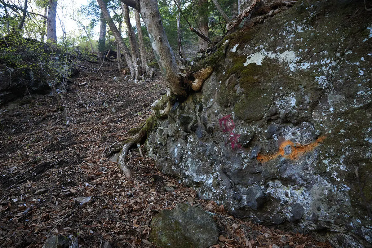 鬼ヶ城登山 四合目に到着