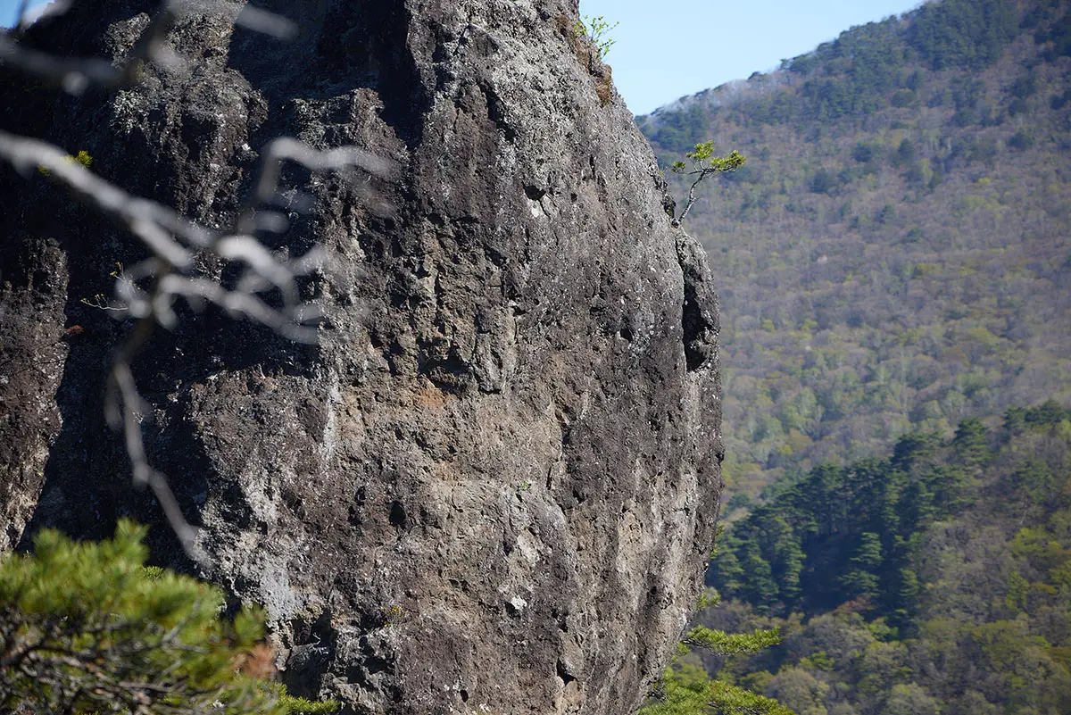 鬼ヶ城登山 熔岩みたいな質感
