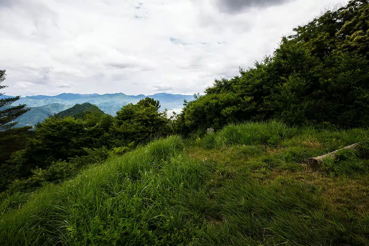 太郎山登山 太郎山-北側の坂城の方