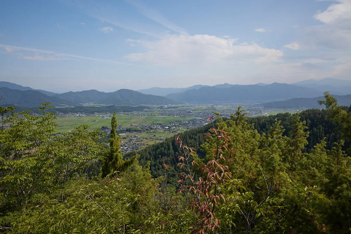 独鈷山登山 上田の街の方