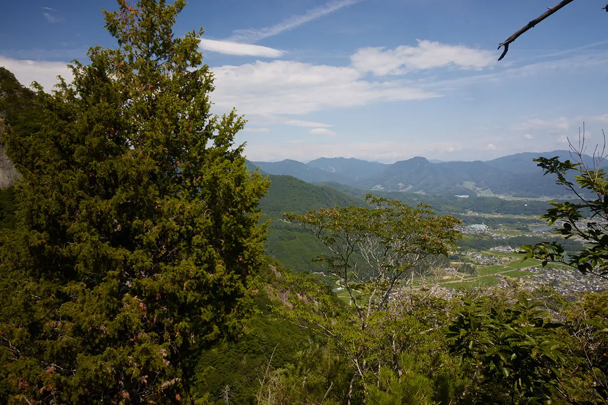 独鈷山登山 登山口の方はモシャモシャしていて見えない