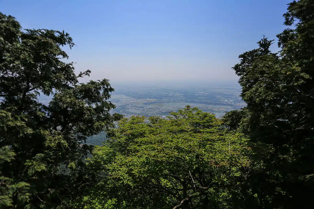 筑波山登山 筑波山-男体山からの景色