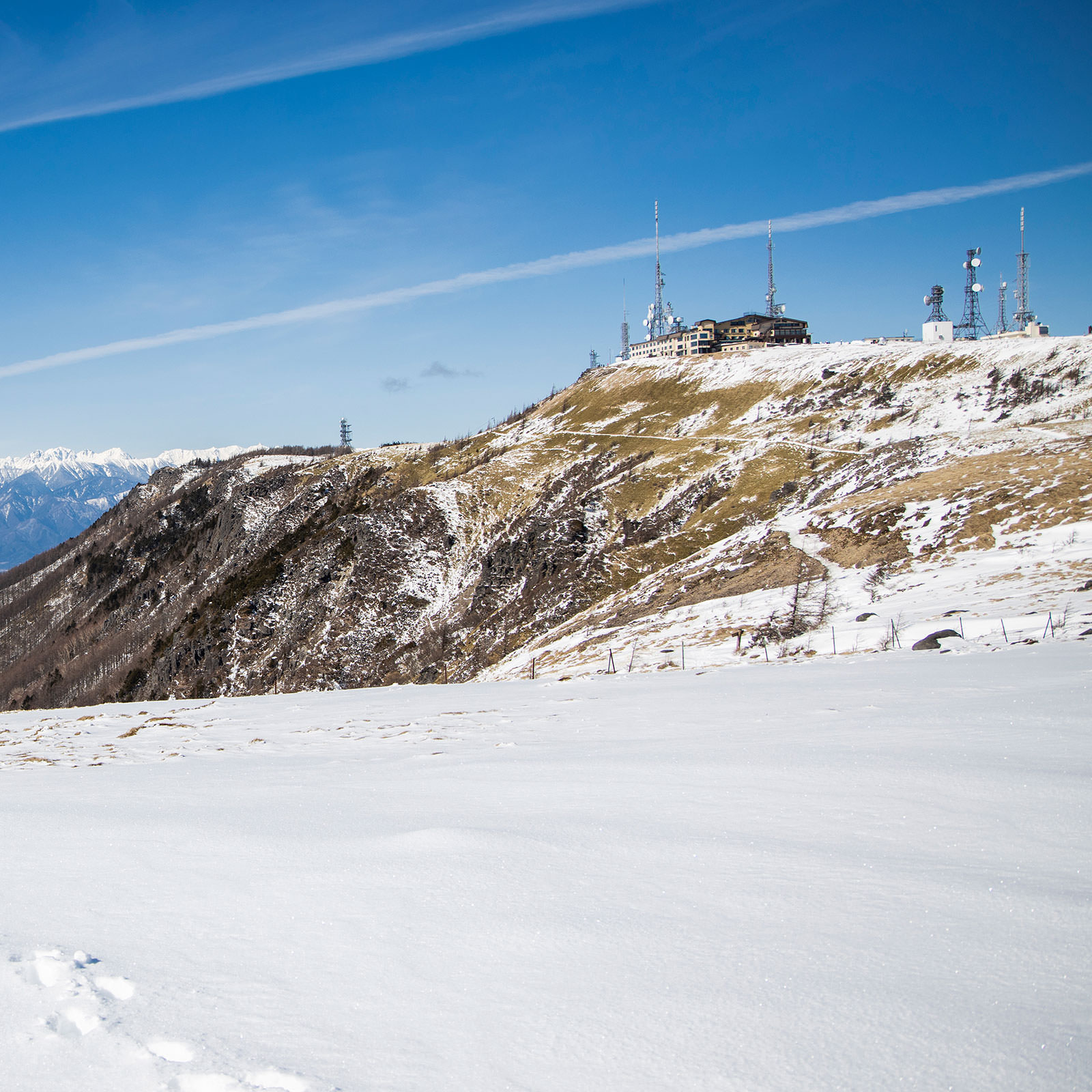 2月の美ヶ原 2月 雪の少ない冬の美ヶ原 登山百景