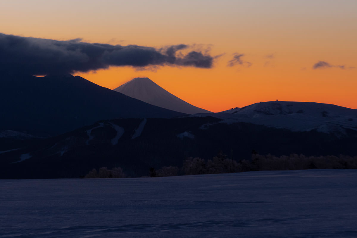 美ヶ原-富士山が見える