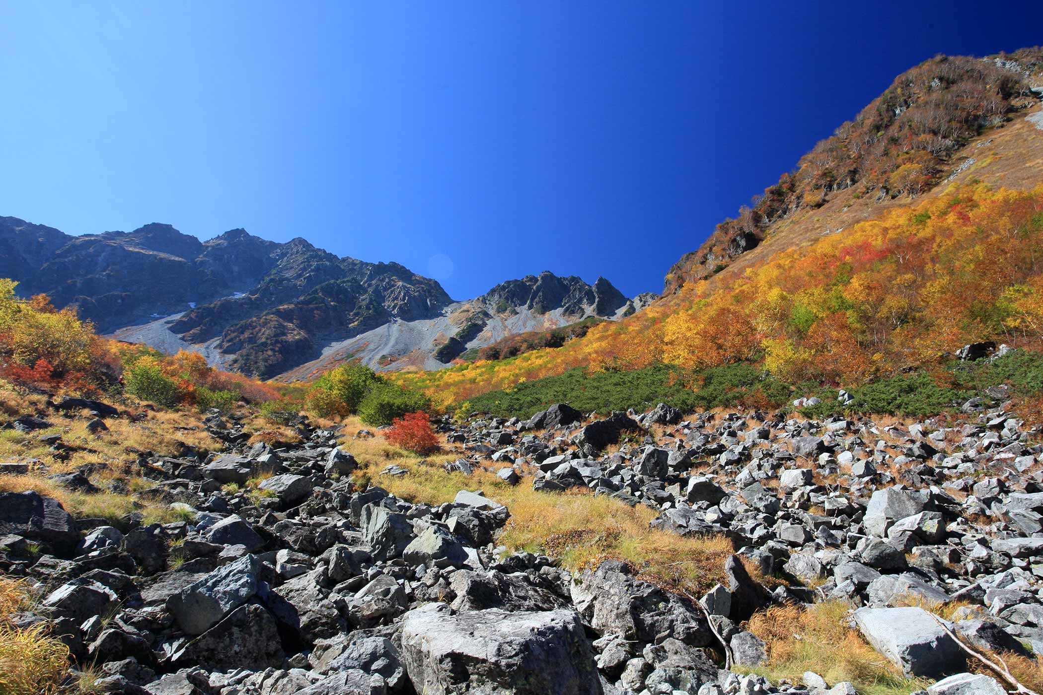 登山 初めての北アルプス涸沢カール 登山百景