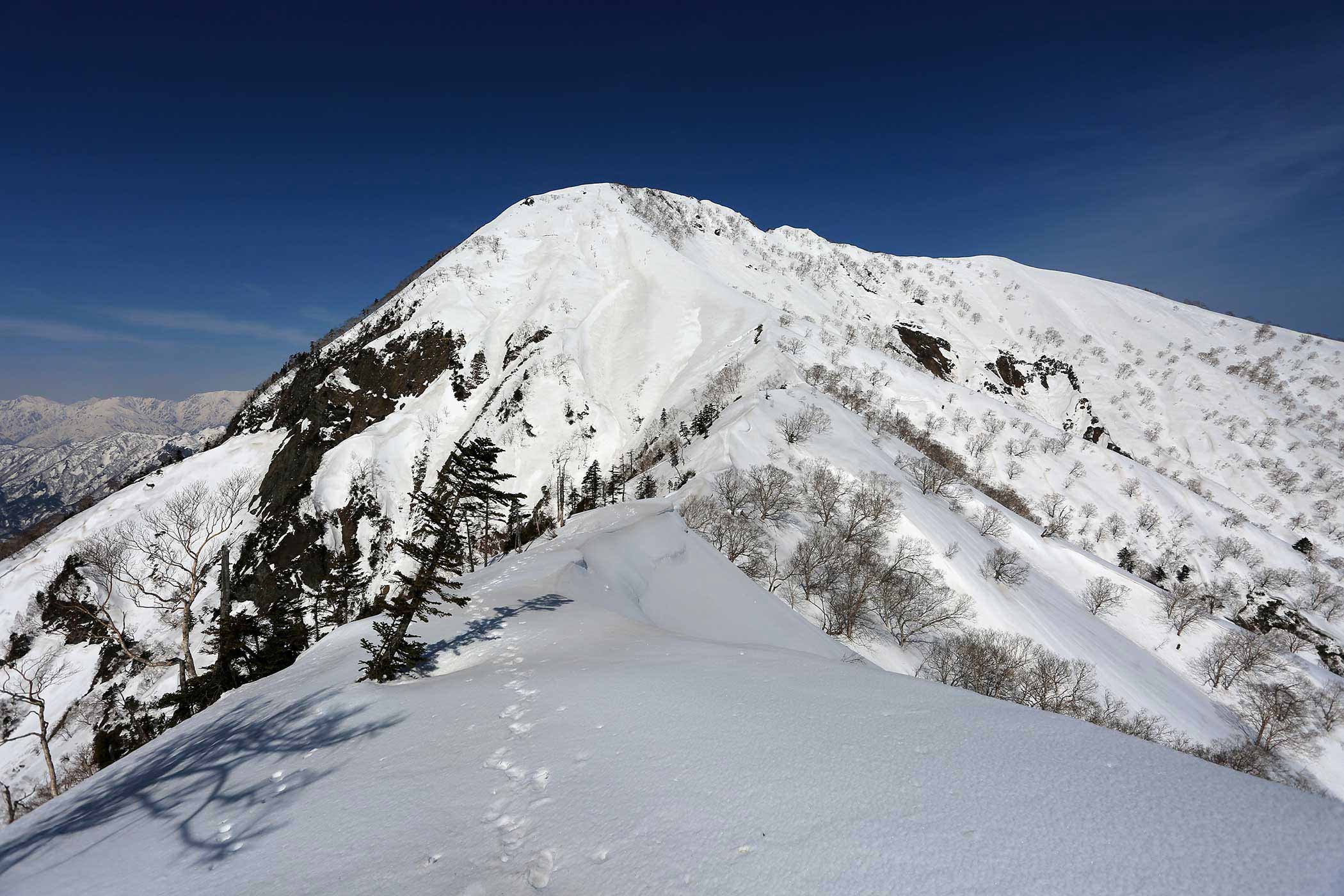 登山 積雪期高妻山 登山百景